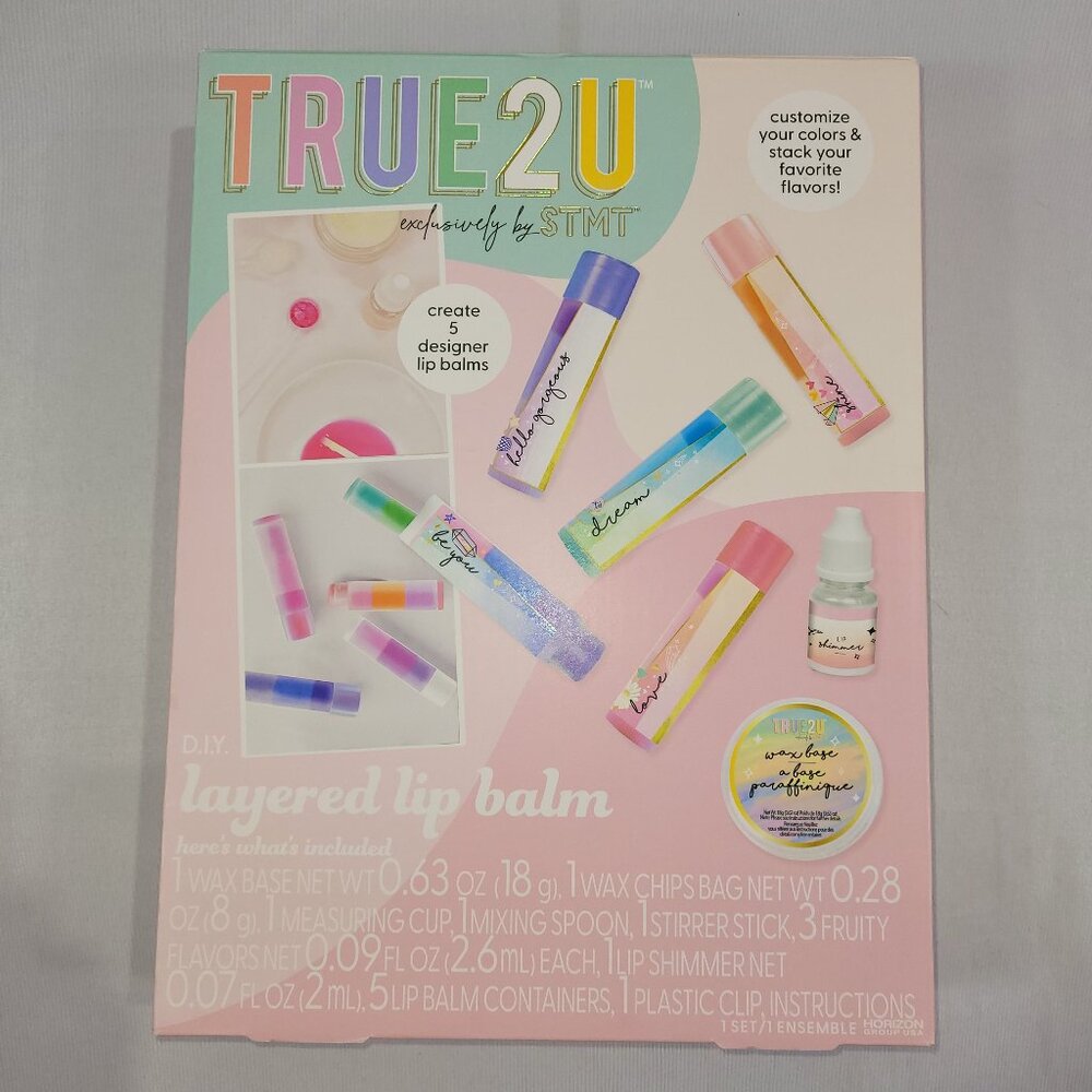 True2U Lip Balm STMT DIY Creator Kit Teen Girls Designer Makeup